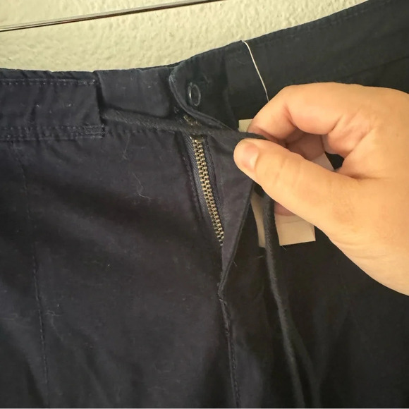 J. Crew New Navy Chino Shorts City Fit Classic Cuffed Summer Size 6 - Picture 7 of 9